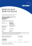 
Certificate for Failsafe I/O module - SK CU4-PROFIsafe - Certifikát TÜV NORD pro bezpečnostní modul SK CU4-PROFIsafe
