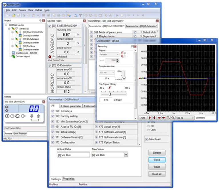Software to configurate freqency inverters - NORD CON Software zur Paramatrisierung von Frequenzumrichtern - NORD CON