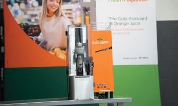 JBT Marel juicing machine using NORD a SMI worm gearmotor and a VFD